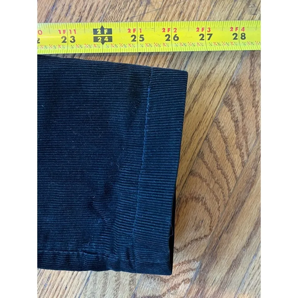 J. CREW Black Corduroy Triple Button Sports Coat Blazer Jacket   Mens Size XL